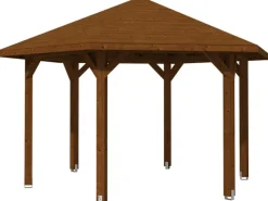 Skan Holz Outdoor Whirlpools|Pavillon Nancy 3 Leimholz 480 cm x 416 cm