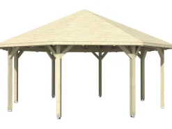 Pavillon Nice 4 Leimholz 630 cm x 630 cm*Skan Holz Sale