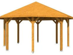 Skan Holz Gartenlauben|Pavillon Nice 3 Leimholz 557 cm x 557 cm