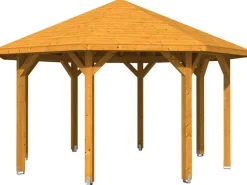Skan Holz Gartenlauben|Pavillon Nice 2 Leimholz 484 cm x 484 cm