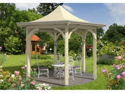 Skan Holz Gartenlauben|Pavillon Versailles Leimholz 418 cm x 360 cm