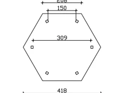Skan Holz Gartenlauben|Pavillon Versailles Leimholz 418 cm x 360 cm