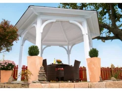 Skan Holz Gartenlauben|Pavillon Versailles Leimholz 418 cm x 360 cm