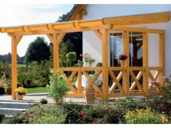 Seitenwand Andreaskreuz (WA) 255 x 210 cm Fichte Schiefergrau*Skan Holz