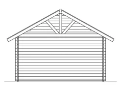 -Gartenhaus Bern 1 Basishaus B x T 420 cm x 420 cm*Skan Holz Discount