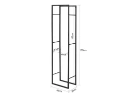 Kaminholzregal Brennholzregal Feuerholzregal Kaminholzständer 45x170x30cm SDA03-SCH*SoBuy Clearance