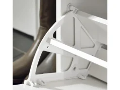 SoBuy Sitzkissen|Schuhbank Schmal mit Klappe Garderobenbank mit Sitzkissen FSR98-L-W