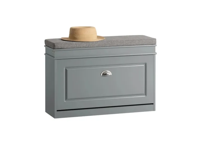 Schuhkipper mit Sitzkissen und Klappe MDF Hell FSR82-L-HG*SoBuy Outlet