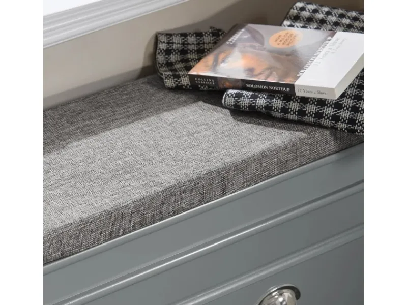 Schuhkipper mit Sitzkissen und Klappe MDF Hell FSR82-L-HG*SoBuy Outlet