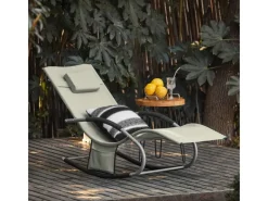 Sonnenliege 2-er Set mit Tasche Garten Metall Kunstfasergewebe Beige OGS28-MIx2*SoBuy Discount