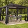 Aluminium-Pavillon Verona 10 x 14 Anthrazit 423 cm x 298 cm x 261 cm*Sojag Clearance