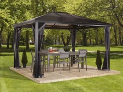 Aluminium-Pavillon Verona 10 x 14 Anthrazit 423 cm x 298 cm x 261 cm*Sojag Clearance