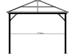 Aluminium-Pavillon Verona 10 x 14 Anthrazit 423 cm x 298 cm x 261 cm*Sojag Clearance