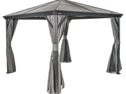 Aluminium-Pavillon Verona 10 x 10 Anthrazit 298 cm x 298 cm x 261 cm*Sojag Discount