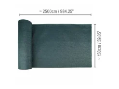 Schattiergewebe SG80 Sichtschutzzaun 150x2500cm Grün*Sol Royal Online
