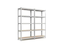 Lagerregal 2er Set 40 cm x 90 cm x 180 cm Silber*Songmics New