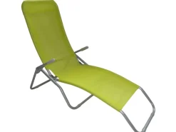 Sonnenliegen|Sonnenliege aus Textilen Limone