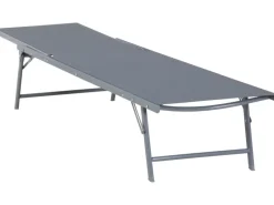 Sonnenliege Casma Stahl Polyester Grau* New