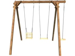 Soulet Gartenspielgeräte|Holzschaukel Ulysse 240 cm x 207 cm x 224 cm