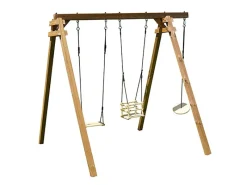 Soulet Gartenspielgeräte|Holzschaukel Ulysse 240 cm x 207 cm x 224 cm