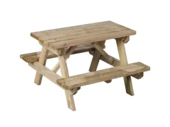 Kinder Soulet Gartenmöbel Für Kinder|Picknicktisch für Kinder 90 cm x 89 cm x 56,5 cm Natur FSC®