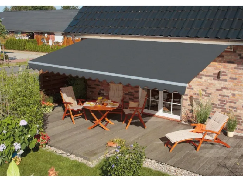 Gelenkarmmarkise Star Fix B 300 cm x T 200 cm Grau*Spettmann Outlet