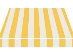 Spettmann Markisen|Kassettenmarkise VC 1000 400 x 200 cm Gelb-Weiß Gestr. Gestell Silber