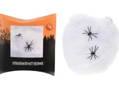 Weitere Anlässe|Spinnennetz dehnbar Nylon inklusive 2 schwarzen Spinnen