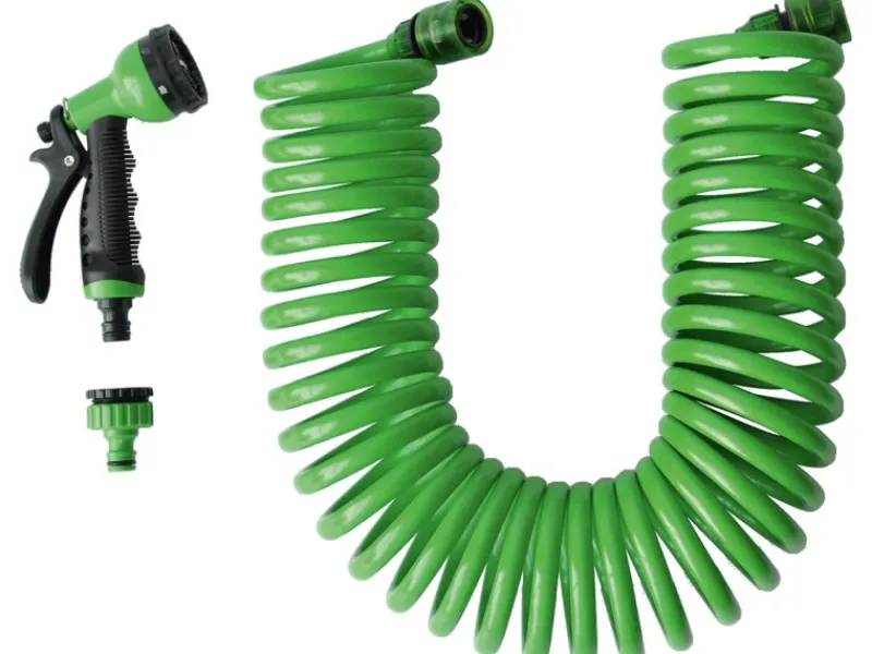 Gartenschläuche|Spiralschlauch-Set 10 m in verschiedenen Farben