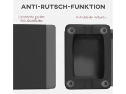 SPORTNOW Fitnessgeräte|Aerobic-Stepper PE Grau 77L x 36B x 10,5/15,5/20,5H cm