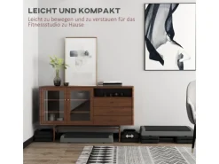 SPORTNOW Fitnessgeräte|Aerobic-Stepper PE Grau 77L x 36B x 10,5/15,5/20,5H cm