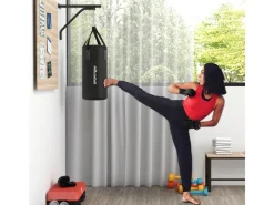 Aufhängung für Sandsack Stahl Kunstleder Schwarz Ø30 x 90H cm*SPORTNOW Hot