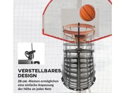 SPORTNOW Fitnessgeräte|Basketball Rebounder Kunststoff Schwarz 35,6L x 35,6B x 75,5H cm