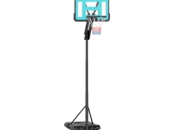 SPORTNOW Fitnessgeräte|Basketballkorb Stahl Kunststoff Schwarz 71L x 175B x 180 270H cm