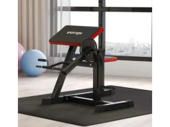 Beinstrecker Stahl Kunstleder Schwarz 105L x 95B x 80H cm*SPORTNOW New