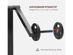 Beinstrecker Stahl Kunstleder Schwarz 105L x 95B x 80H cm*SPORTNOW New