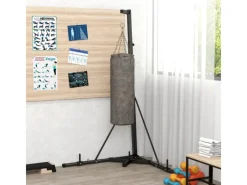 Boxsackständer Stahl Schwarz 170L x 90B x 182-225H cm*SPORTNOW New