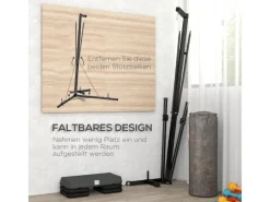 Boxsackständer Stahl Schwarz 170L x 90B x 182-225H cm*SPORTNOW New