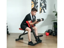 Hantelbank Stahl Kunstleder Schwarz 103L x 65B x 67-98H cm*SPORTNOW Discount