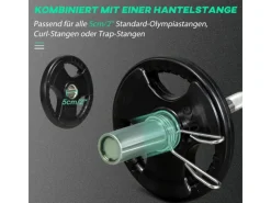 SPORTNOW Fitnessgeräte|Hantelscheibe Eisen Gummi Schwarz 32L x 32B x 4H cm