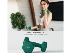 SPORTNOW Fitnessgeräte|Hantelset Metall Kunststoff Mehrfarbig 42L x 10B x 30H cm