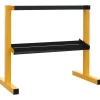 Hantelständer Stahl Gelb Schwarz 92,5L x 50,5B x 80,5H cm*SPORTNOW Best