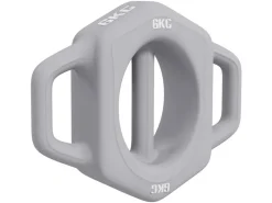 SPORTNOW Fitnessgeräte|3-in-1 Hantel 6 kg mit Griff Dumbbell Bodenschonender Metall Grau