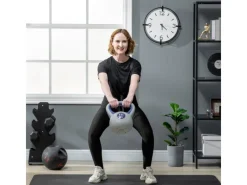 Kettlebell 12 KG Kunststoff Sand Blau 24L x 17B x 28H cm*SPORTNOW Discount