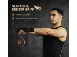 SPORTNOW Fitnessgeräte|Kettlebell Kunststoff Sand Schwarz 18L x 18B x 24H cm