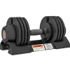 SPORTNOW Fitnessgeräte|Kurzhanteln 3,5/6/8/10 kg Verstellbar mit Ablagefach Stahl Schwarz