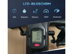 Pedaltrainer Stahl ABS Schwarz 58L x 48B x 37H cm*SPORTNOW New