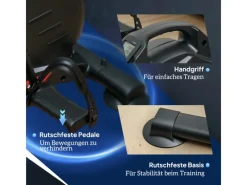 Pedaltrainer Stahl ABS Schwarz 58L x 48B x 37H cm*SPORTNOW New