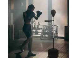 SPORTNOW Wasserpumpe|Fitnessgeräte|Punchingball Set Stahl Kunstleder Schwarz 76L x 48B x 160-205Hcm