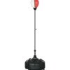 Punchingball Stahl Kunstleder Rot Schwarz Ø48 x 147-165H cm*SPORTNOW Clearance